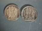 lot de 2 médailles argent mariage dont 1 datée 1873